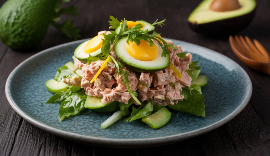 Avocado Egg Tuna Salad Recipe