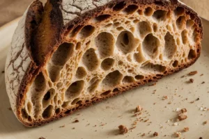 Sourdough discard used as natural fertilizer to enrich garden soil and improve plant health