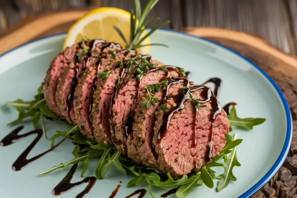 Close-up of tender, cooked ground beef in a skillet, showcasing a juicy and soft texture.