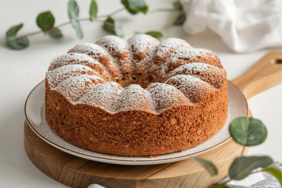 A delicious French gâteau on a rustic wooden table, highlighting the cultural significance of cakes in French cuisine.