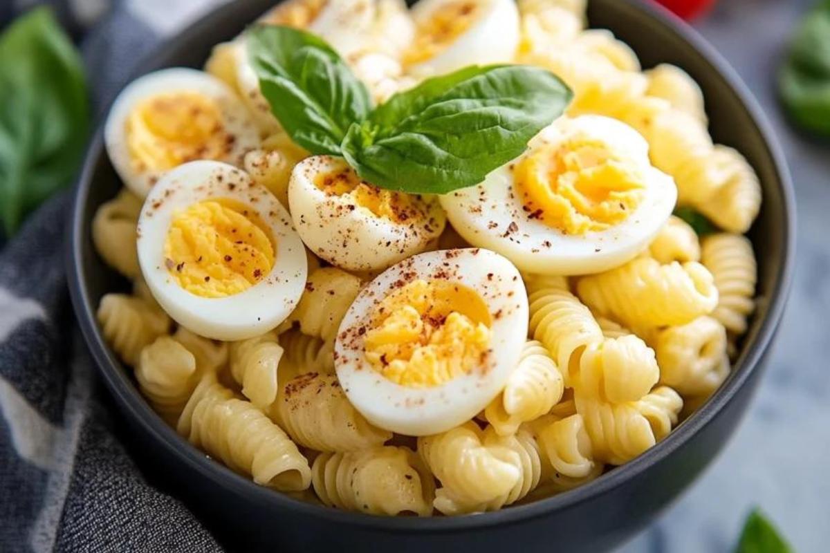 Deviled Egg Pasta Salad