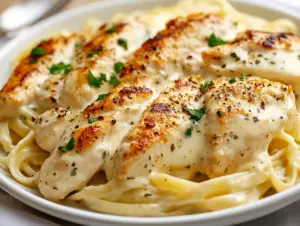 Can you eat Chicken Alfredo on a diet? 3 Healthy version of Chicken Alfredo with low-fat ingredients and whole grain pasta for a balanced, diet-friendly meal