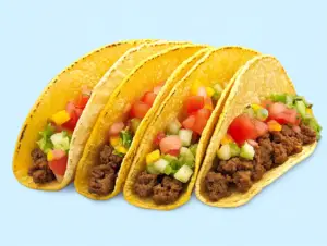 How many points is a taco on Weight Watchers? 2 A soft taco filled with grilled chicken, lettuce, tomatoes, and salsa wrapped in a corn tortilla, perfect for Weight Watchers