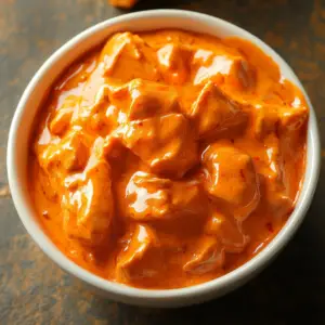 What is buffalo chicken sauce made of? 3 A bowl of homemade buffalo chicken sauce with cayenne pepper, butter, and garlic powder arranged around it