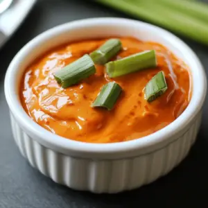 What is buffalo chicken sauce made of? 2 A bowl of homemade buffalo chicken sauce with cayenne pepper, butter, and garlic powder arranged around it