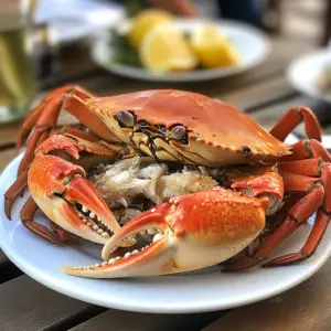 What is the best tasting crab? 3 "Steamed Dungeness crab with lemon and butter showcasing the best tasting crab meat"