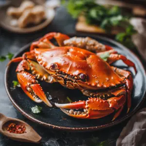 What is the best tasting crab? 4 "Steamed Dungeness crab with lemon and butter showcasing the best tasting crab meat"