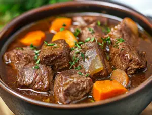 Why is my stew meat tough in Instant Pot? 4 Tender Instant Pot stew meat in a rich, flavorful broth