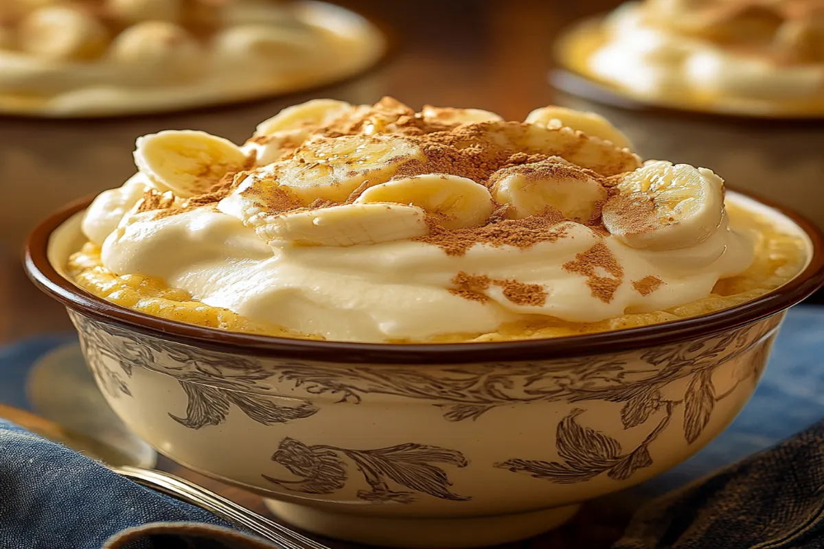 How do you stiffen banana pudding