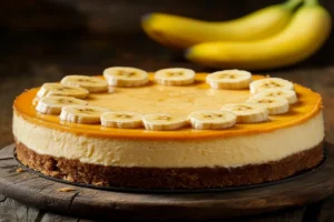 How do you keep bananas from turning brown in cheesecake?