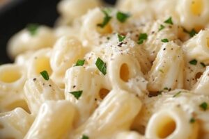 What can I add to Alfredo pasta to make it taste better