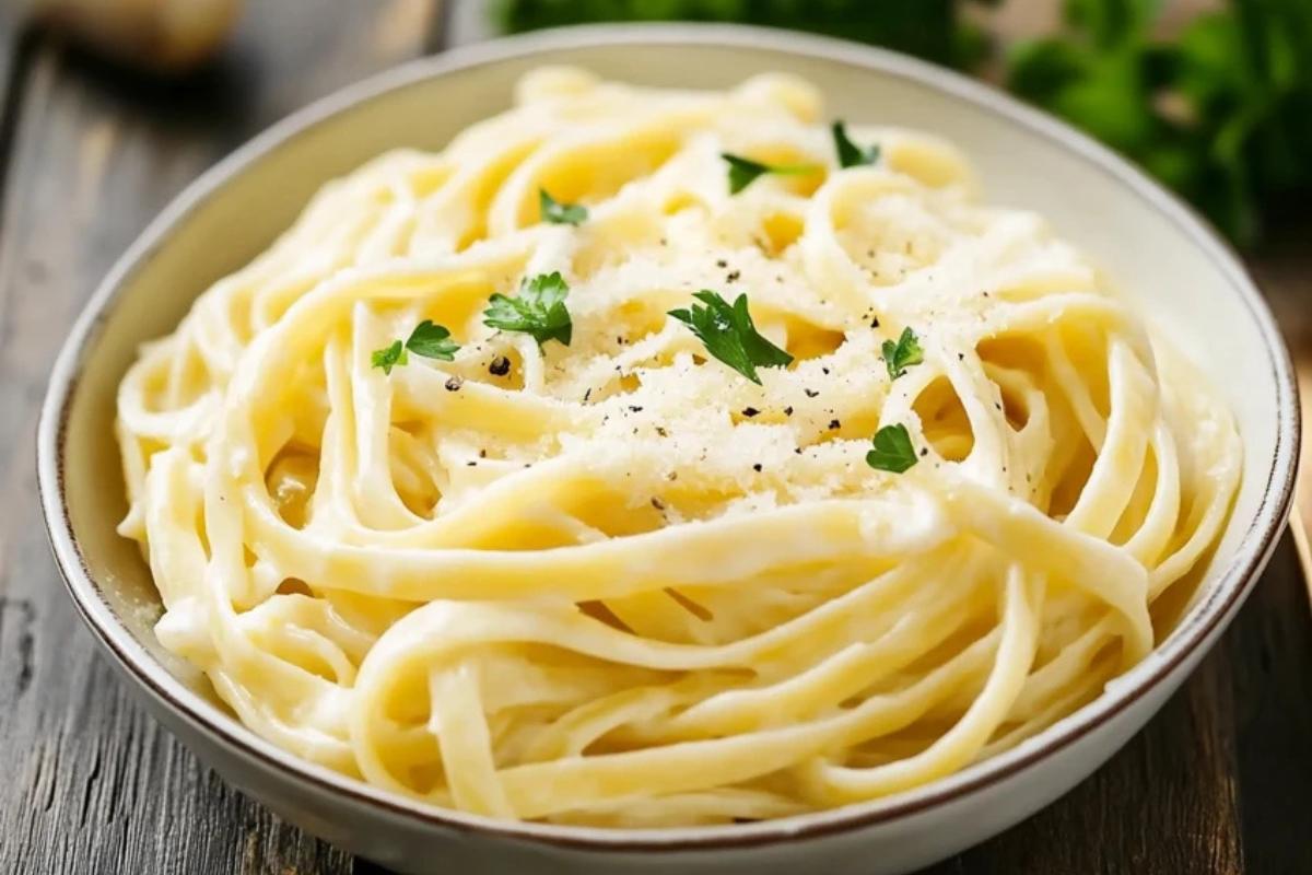 What can I add to Alfredo pasta to make it taste better