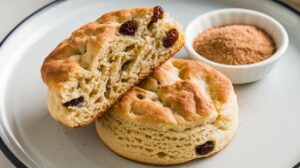 Flaky homemade cinnamon raisin biscuits with raisins and cinnamon, better than Hardee's version.