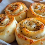Parmesan Garlic Pizza Rolls 7 iymarecipes Parmesan Garlic Pizza Rolls served with dipping sauces