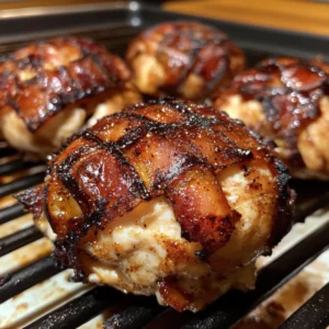 Smoked Jalapeno Popper Chicken Bombs 5 iymarecipes Smoked Jalapeno Popper Chicken Bombs wrapped in crispy bacon with creamy cheese and jalapeno filling. Perfect for BBQ.