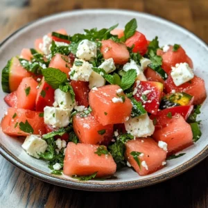Watermelon Feta Salad with Mint – The Perfect Summer Salad