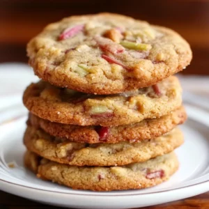 Rhubarb Cookies – Soft, Sweet & Tart Fun Cookie Recipe
