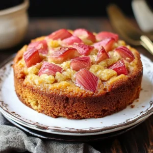Moist Rhubarb Cake Recipe | Easy Spring Dessert
