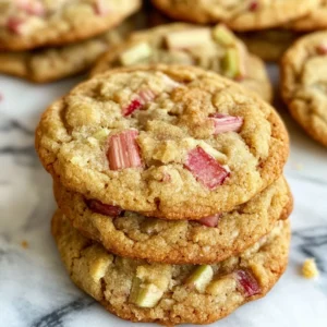 Rhubarb Cookies – Soft, Sweet & Tart Fun Cookie Recipe