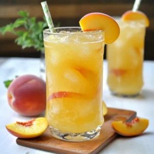 Peach Lemonade – Refreshing Homemade Summer Drink Recipe