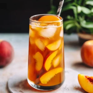3-Ingredient Peach Iced Tea – Easy & Refreshing Drink