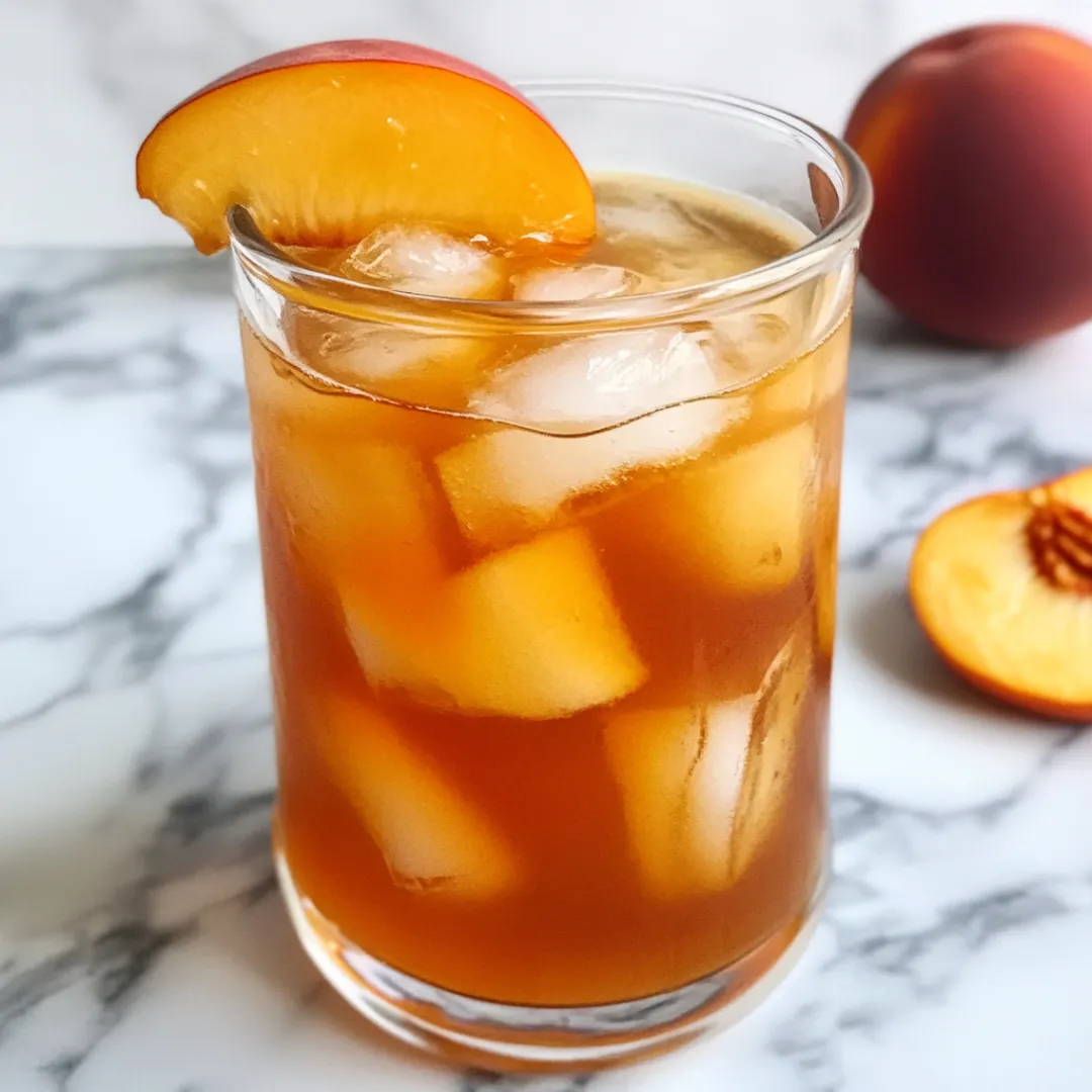 3-Ingredient Peach Iced Tea – Easy & Refreshing Drink