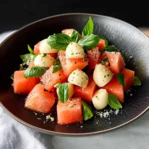 Refreshing Watermelon Basil Salad – Easy Summer Side Recipe