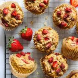Fluffy Rhubarb Breakfast Muffins – Easy, Tart & Tender