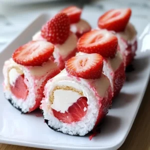 Strawberry Shortcake Sushi – Fun & Easy No-Bake Dessert