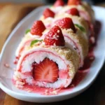 Strawberry Shortcake Sushi Sweetness 7 iymarecipes Strawberry Shortcake Sushi – Fun & Easy No-Bake Dessert