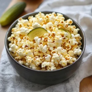 Pickle Popcorn Recipe – Tangy, Crunchy, and Easy Snack