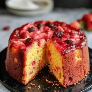 Pineapple Strawberry Pound Cake – Moist, Fruity & Easy to Bake