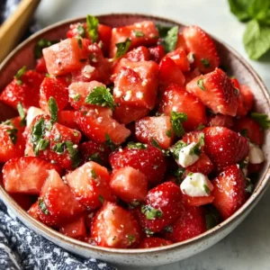 Best Watermelon Strawberry Salad – Fresh, Easy, & Perfect All Season