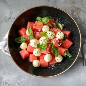 Refreshing Watermelon Basil Salad – Easy Summer Side Recipe