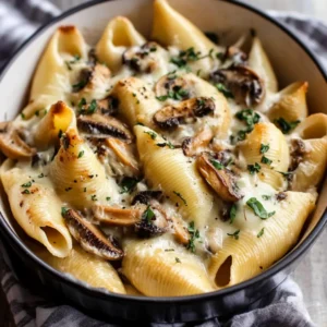 Creamy Garlic Mushroom Stuffed Shells – Easy Vegetarian Comfort Food