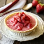 Strawberry Rhubarb Custard Dessert 7 iymarecipes Strawberry Rhubarb Custard Dessert – A Comforting Spring Bake