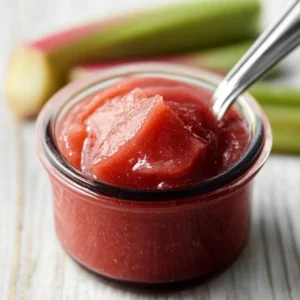 Easy Homemade Rhubarb Butter – Sweet, Tangy, and Spreadable!