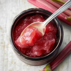Easy Homemade Rhubarb Butter – Sweet, Tangy, and Spreadable!