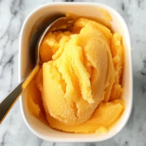 Best Peach Sorbet Without Ice Cream Maker | Easy & Refreshing