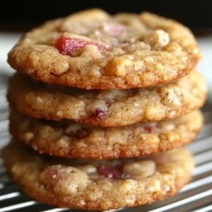 Brown Sugar Rhubarb Cookies