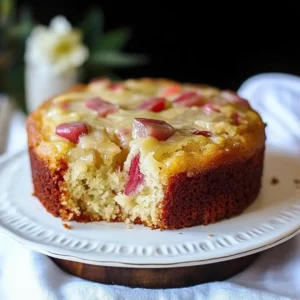 Moist Rhubarb Cake Recipe – Easy, Tangy, and Perfect for Spring