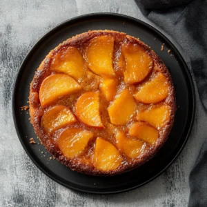Easy Peach Upside Down Cake | Classic Summer Dessert