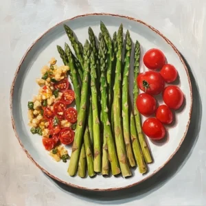 Roasted Asparagus and Tomatoes | Easy Healthy Side Dish
