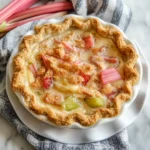rhubarb custard pie 7 iymarecipes Old-Fashioned Rhubarb Custard Pie Recipe – Sweet, Tangy & Creamy