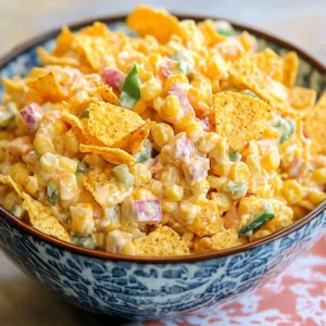 Easy Frito Corn Salad – Creamy, Crunchy, and Crowd-Pleasing