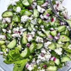 Cucumber Feta Salad 5 Cucumber Feta Salad – Refreshing, Easy Mediterranean Side Dish