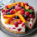 Summer Berry and Peach Cheesecake Recipe – Creamy, Fruity & Perfect for Summer