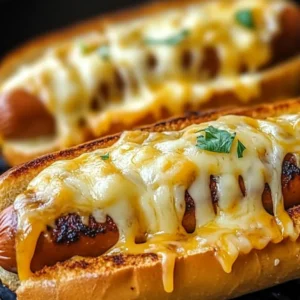 Air Fryer Grilled Cheese Hot Dogs – Easy, Cheesy & Crispy Snack!