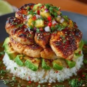 Honey Lime Chicken & Avocado Rice Stack – Fresh & Flavorful Dinner Idea Honey Lime Chicken & Avocado Rice Stack – Fresh & Flavorful Dinner Idea