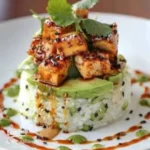 Honey Lime Chicken & Avocado Rice Stack – Fresh & Flavorful Dinner Idea